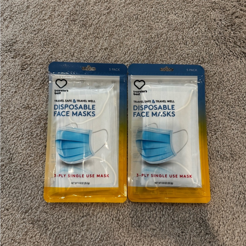 Disposable Face Masks (2) 5-Packs for $7!!!!